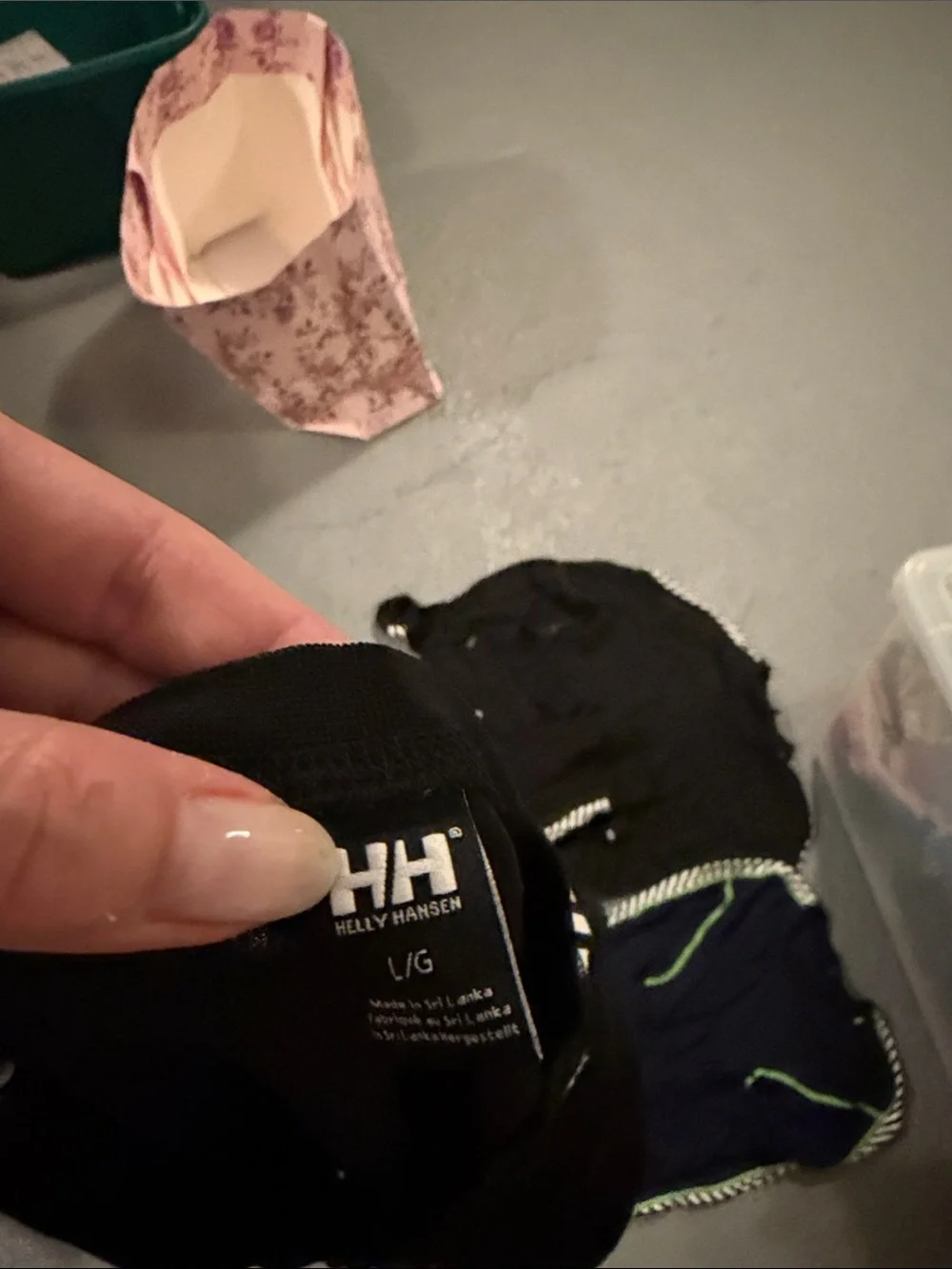 Helly Hansen Black Active Top with Neon Trim